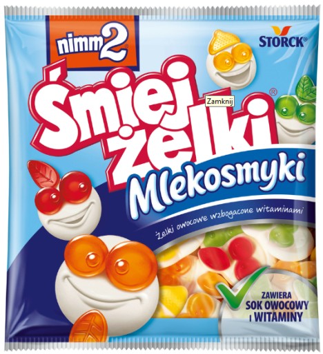 NIMM2 JELLIES ŚMIEJŻELKI MLEKOSMYKI 90G
