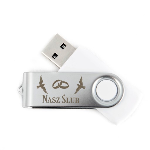 USB kľúč Pendrive 1 GB so svadobným gravírovaním