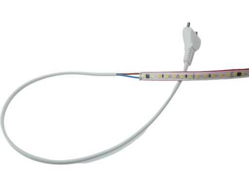 LED PÁS 230V 2835 120 LED 10W STUDENÁ BIELA, KAŽDÝCH 10 CM ZREZANÁ BEZ NAPÁJANIA