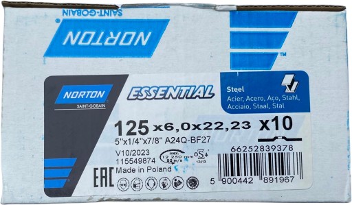 Norton kotúč 125x6 Brúsny kotúč 125x6 brúsny kotúč 125x6 na oceľ