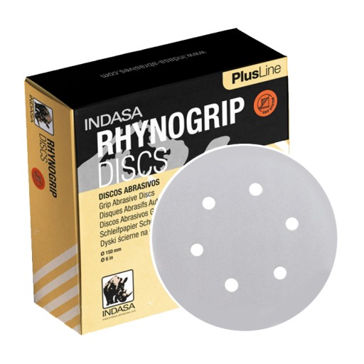 INDASA RHYNOGRIP PLUS LINE brúsny kotúč 6H 150mm P120 - 10 ks.