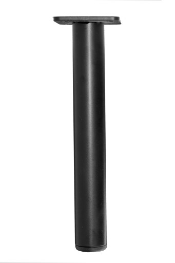 Silná nábytková noha, 20 cm, okrúhla, čierna, Loft
