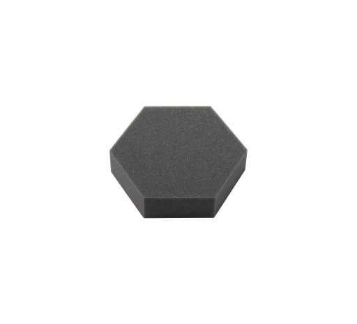 Hladký akustický panel HONEYCOMB šesťhran SAMOLEPIACI 10/5cm šedý
