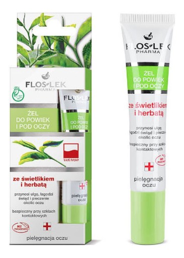 Flos Lek Gél na očné viečka so svetlíkom 15 ml