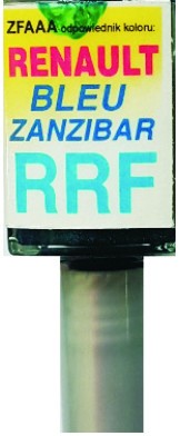 RENAULT RRF BLEU ZANZIBAR FARBA ŠKRABANÝ DOTYK