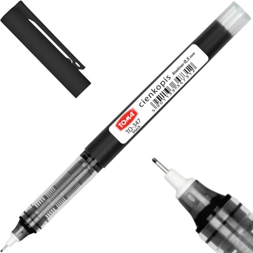 TOMA TO-347 Kapilárna jemná linka 0,5 mm čierna