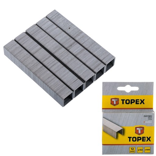 Spony typ J 12mm 1000 ks TOPEX 41E312