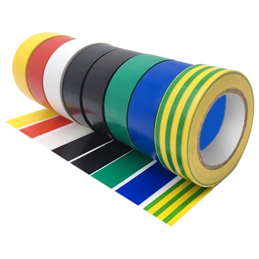 SADA 10x 5,5m SILNÁ VODEODOLNÁ IZOLAČNÁ PÁSKA, FAREBNÁ 18mm DUCT TAPE