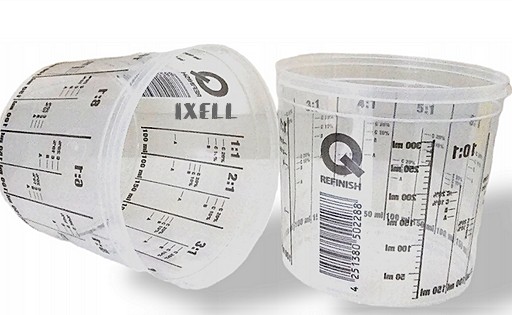 Q 1900 ml hrnček NA MIEŠANIE FARBY S viečkom 2198