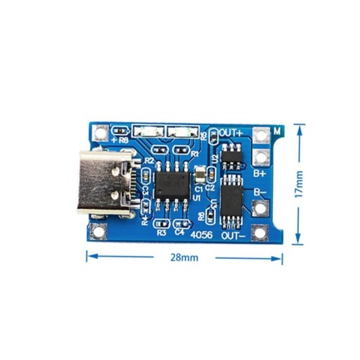 TP4056 Li-ION USB TYP C USB-C 1A nabíjačka článkov