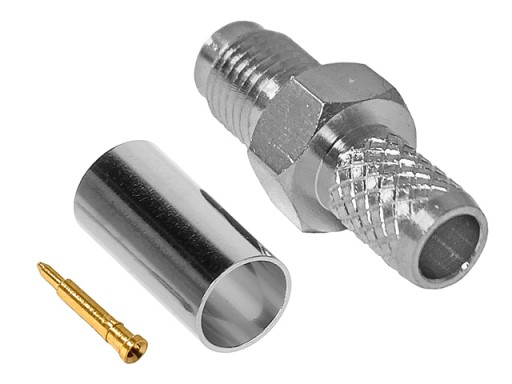 RSMA zásuvka (RP-SMA) 50Ohm krimpovací kábel RG-58