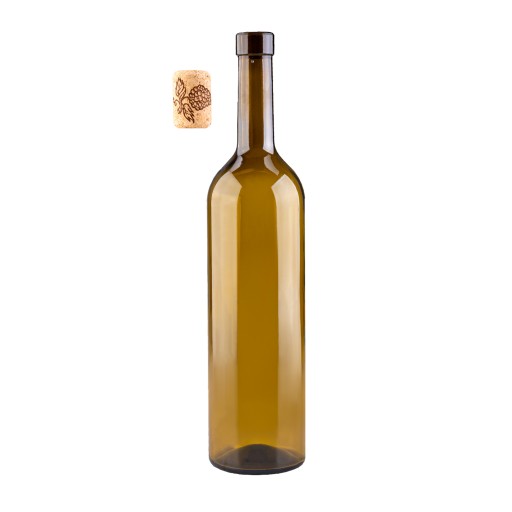 BORDEAUX FĽAŠA VÍNA 750 ml OLIVOVÁ s KORKOM