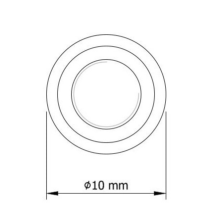 Zásuvka M6 x 15 mm skrutkovaná do dreva bez nákružku