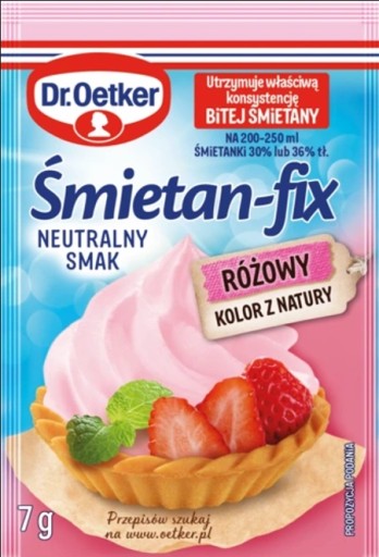 DR OETKER Krém fix PINK 7g Neutrálna chuť