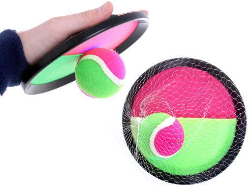 CATCH BALL Veľké pádla na suchý zips Arcade GAME Throw and Catch + BALL