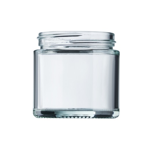 Sklenená nádoba, dóza na zalievanie sviečok, bezfarebná, 60 ml - 1 ks.