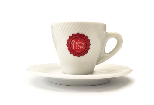 Quba Caffe šálka na espresso biela s podšálkou 70ml