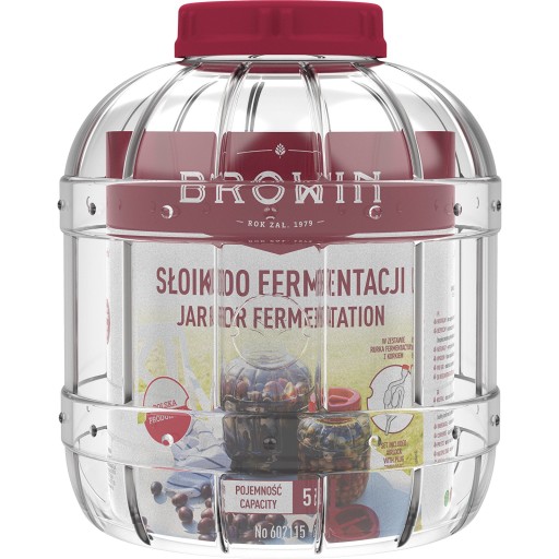 Nerozbitná fermentačná zaváracia nádoba, 5L