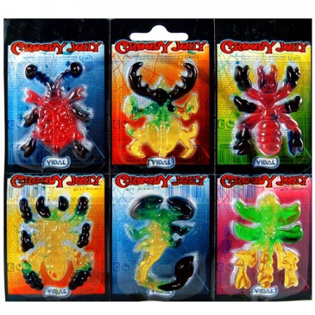 Vidal Creepy Spiders Bugs halloweenske želé 6x11g