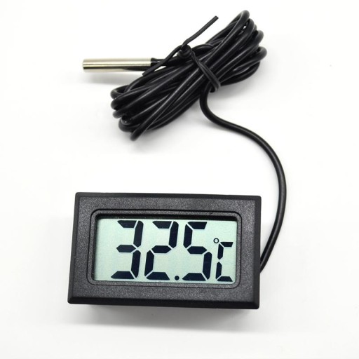 Elektronický teplomer s LCD displejom 1m