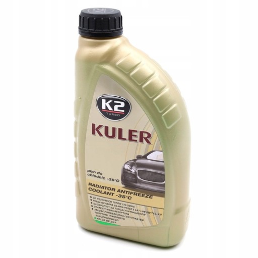 K2 T201Z TURBO Kuler 1L Zelená Chladiaca kvapalina -35C