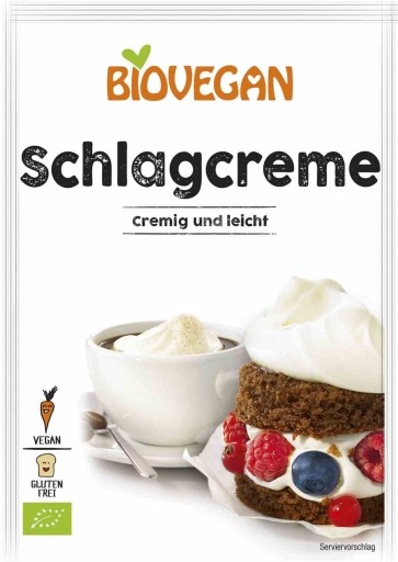 Náhrada šľahačky v prášku, vegánska, bezlepková, BIO 54 g Biovegan