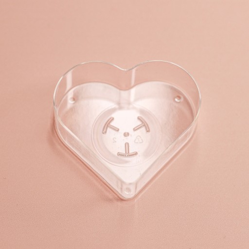 PC srdiečková nádoba na čajovú sviečku na zalievanie sviečok zo sójového vosku na Valentína