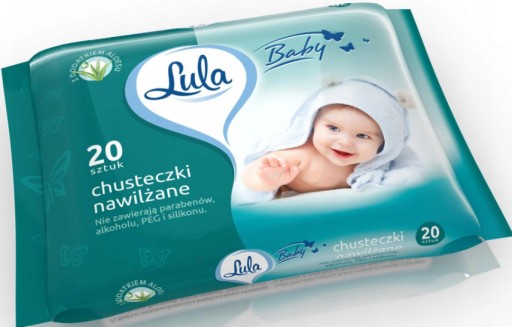 LULA Aloe vlhčené obrúsky pre deti 20 ks