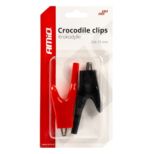 CROCODILE CLAPS Batériové svorky 25A 75mm 2 ks