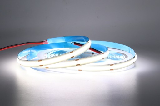 Neónový COB LED pásik 12V studená farba 1m homogénne silné svetlo 12W/M