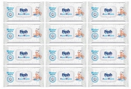 Fresh Baby Aqua Wipes Vlhčené obrúsky 60 kusov