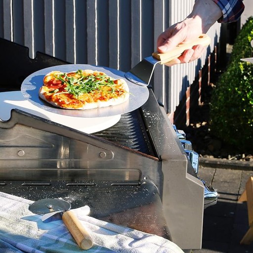 PREHLIADKA NA PIZZU NEREZOVÁ OCEL INOX PROFESIONÁLNA okrúhla XXXL