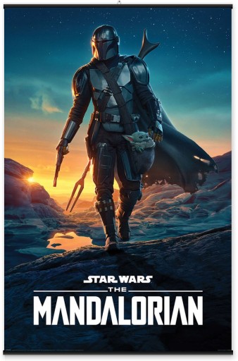 MANDALORIAN Hviezdne vojny plagát plagáty 61x91,5 cm