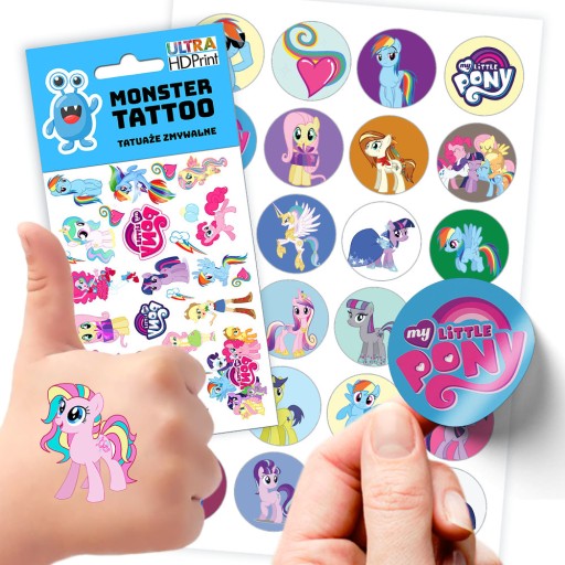 MEGA SET NÁLEPOK + TETOVANIE MY LITTLE PONY
