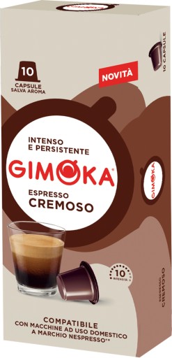GIMOKA CREMOSO uzávery Nespresso 10 ks.