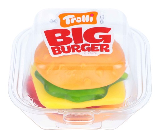 TROLLI BIG Burger Hamburgery ovocné želé 50g DE