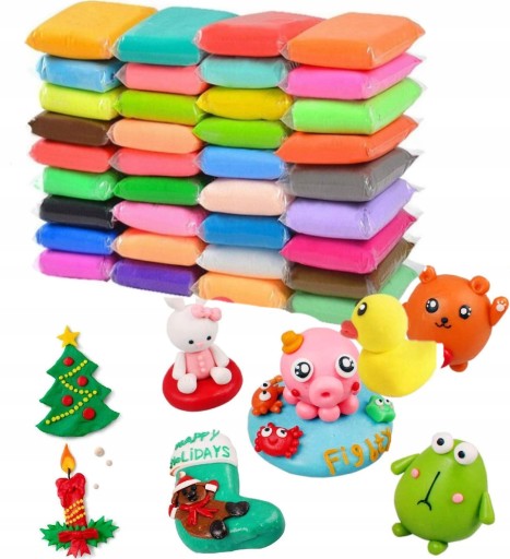 Plastic Clay Magic Foam Clay Creativity Super Clay 36 ks farieb