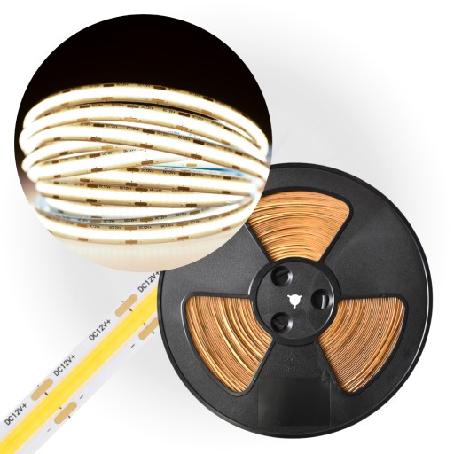 COB LED PÁS 480/m 4000K Neutrálny 12V DC 11W/m 1m SUPER SILNÝ NEON 8MM