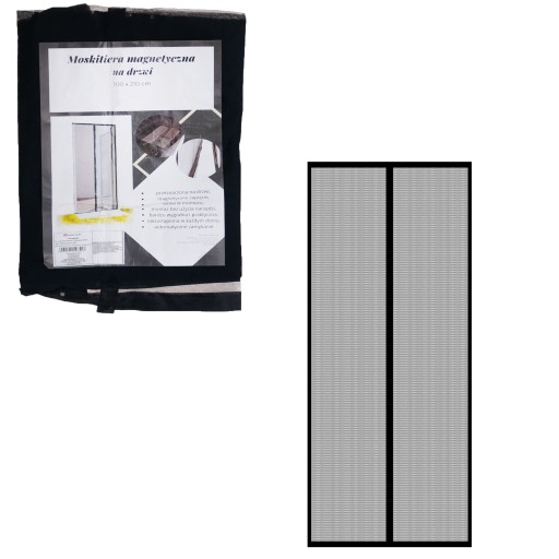 SIEŤKA NA DVERE balkónové okno balkónové S MAGNETMI 210x100 magnetický