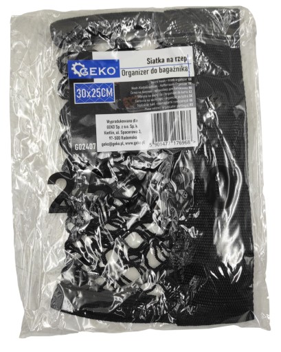 SIEŤOVÝ ORGANIZÁTOR NA VELCRO 30cm x 25cm