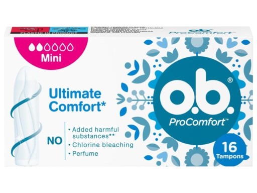O.B.ProComfort Ultimate Mini pohodlné tampóny 1 balenie - 16 ks