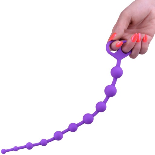 SILIKÓNOVÁ ZÁSTRČKA 34 cm s GUĽAČKAMI PRE KUČIČKU a ZADOK