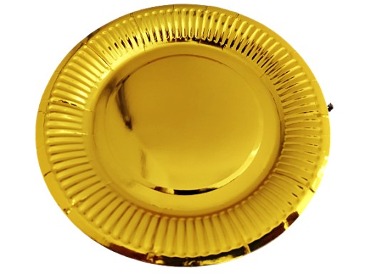 Jednorazové taniere zlaté narodeniny malé 18 cm