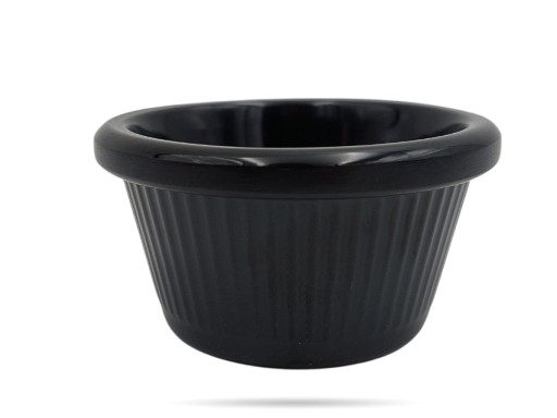 Šalátová misa melamínová ramekin 7,5 cm, čierna FROST
