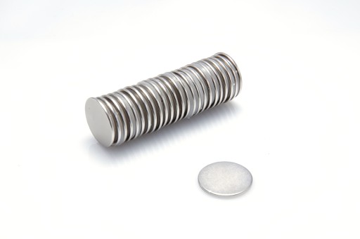 Cylindrický neodymový magnet MW 15x1 mm N38 10 kusov