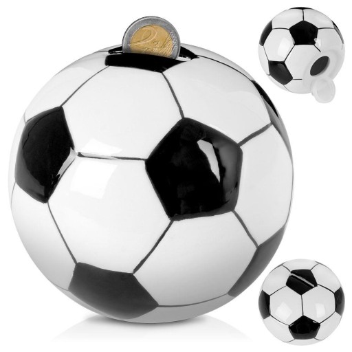 FUTBAL prasiatko, otvorené, peniaze, mince