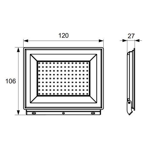 Halogénový LED reflektor KASTEL 20W 6000K Bemko