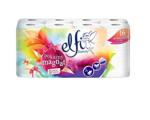 Elfi Fantasy 3W toaletný papier 16 roliek BIELY