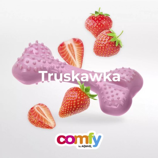 COMFY HRAČKA ZUBNÁ KOSTKA 16,5CM JAHODA