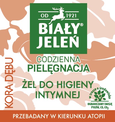 Gél na intímnu hygienu s dubovou kôrou Biały Jeleń 500ml